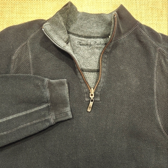 Tommy Bahama Other - Tommy Bahama Men's Long Sleeve 1/4 Zip Pullover Sweater‎ Preppy Size S Black